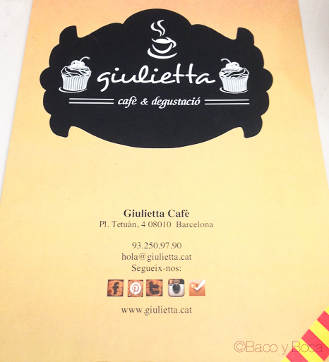 Carta Giulietta Cafe Baco y Boca